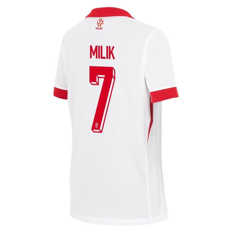 Poland Arkadiusz Milik #7 Home Jersey 2024