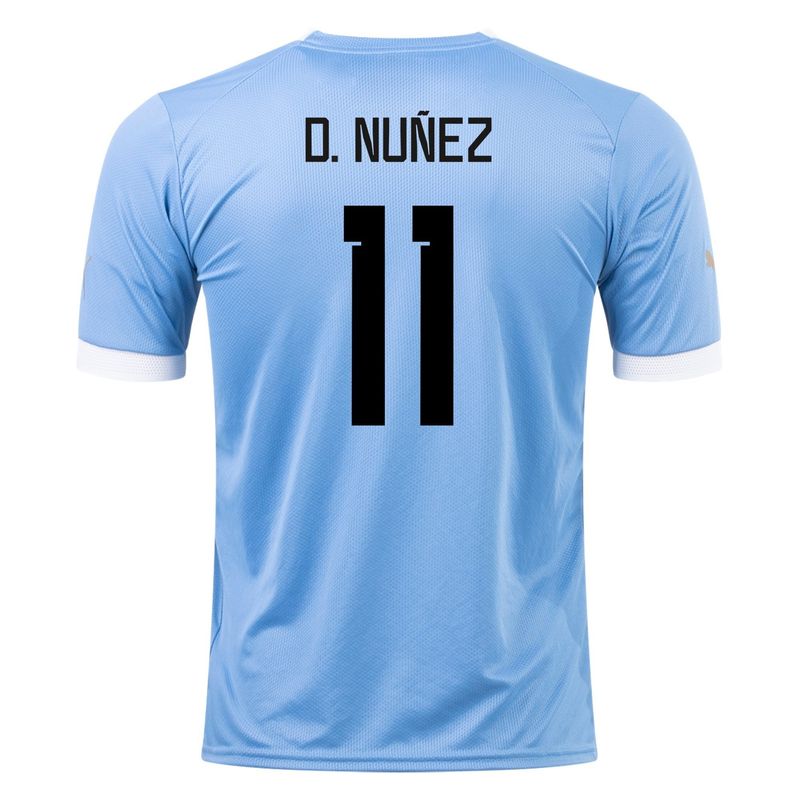 Uruguay Home  Darwin Núñez #21 World Cup Jersey 2022