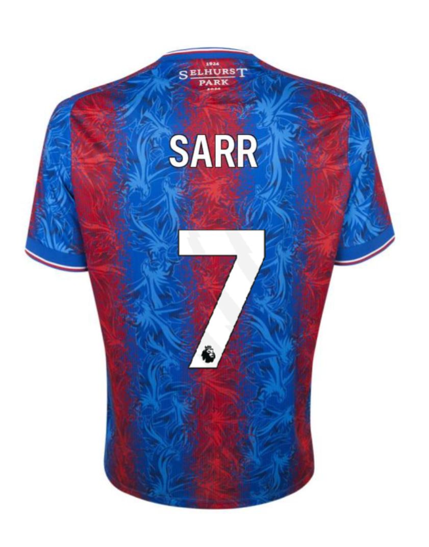 Crystal Palace Home SARR 7 Jersey 24-25 Crystal Palace Home SARR 7 Jersey 24-25