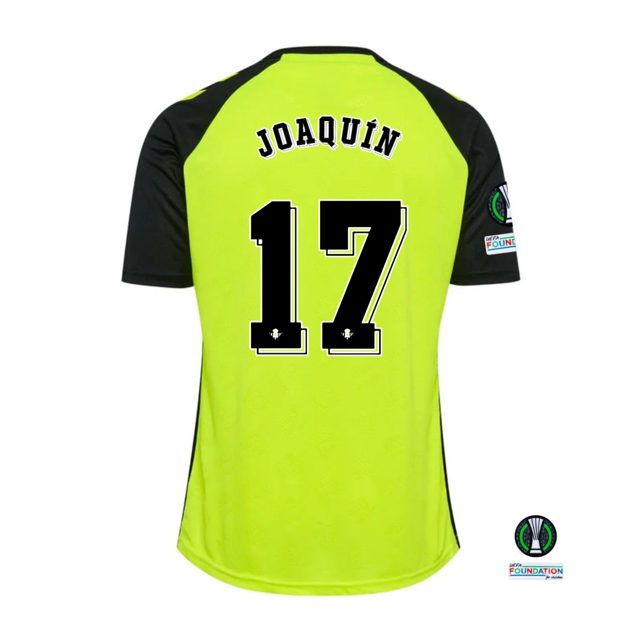 Real Betis Joaquín #17 Away Jersey 2024/25 With UEFA Conference League Patches Real Betis Joaquín #17 Away Jersey 2024/25 With UEFA Conference League Patches