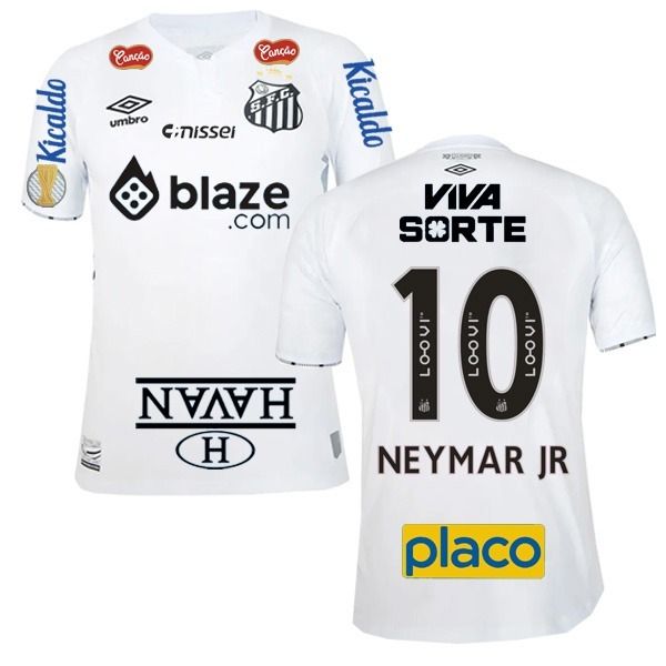 Santos FC Home Neymar JR. 10 Jersey with Campeonato Paulista 2024/25 (Full Sponsor)