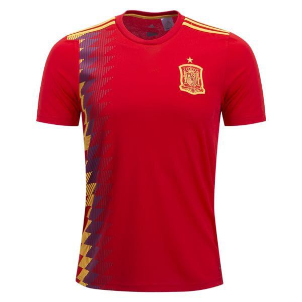 Adidas Spain Official Home Jersey Shirt 2018 Adidas Spain Official Home Jersey Shirt 2018