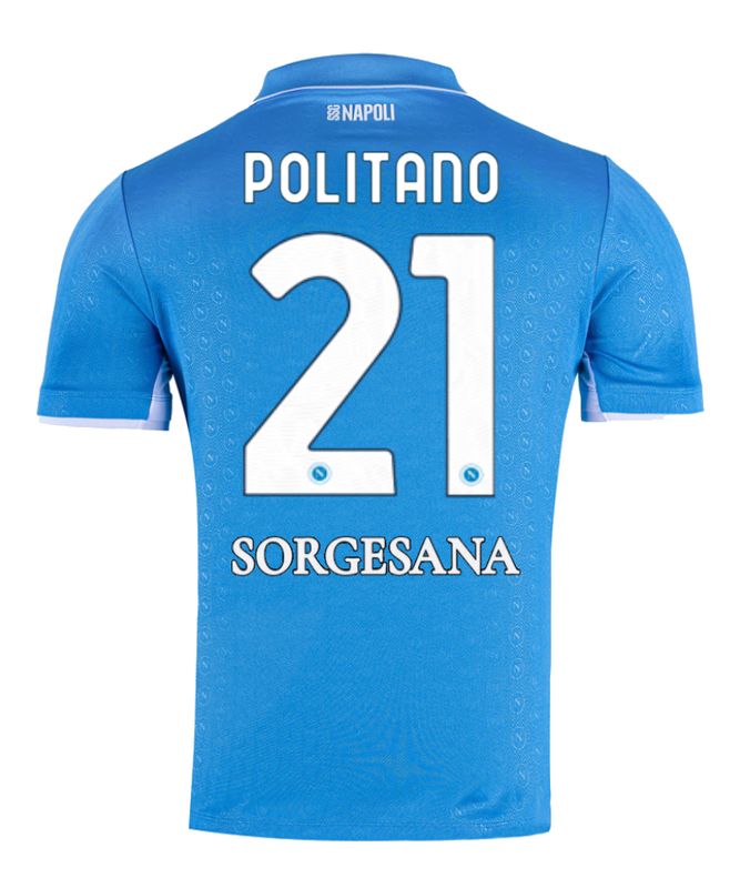 24-25 Napoli Home 21 Politano Jersey