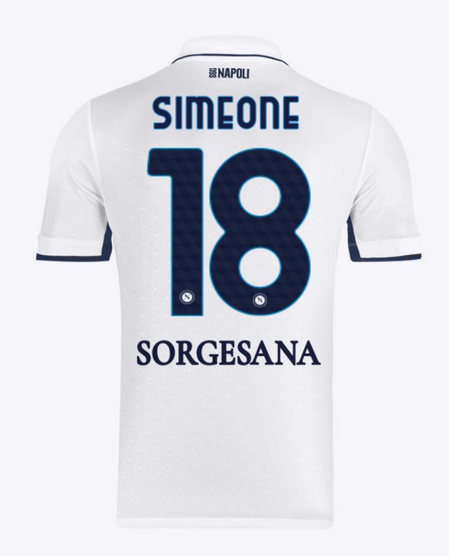 24-25 Napoli Away 18 Simeone Jersey