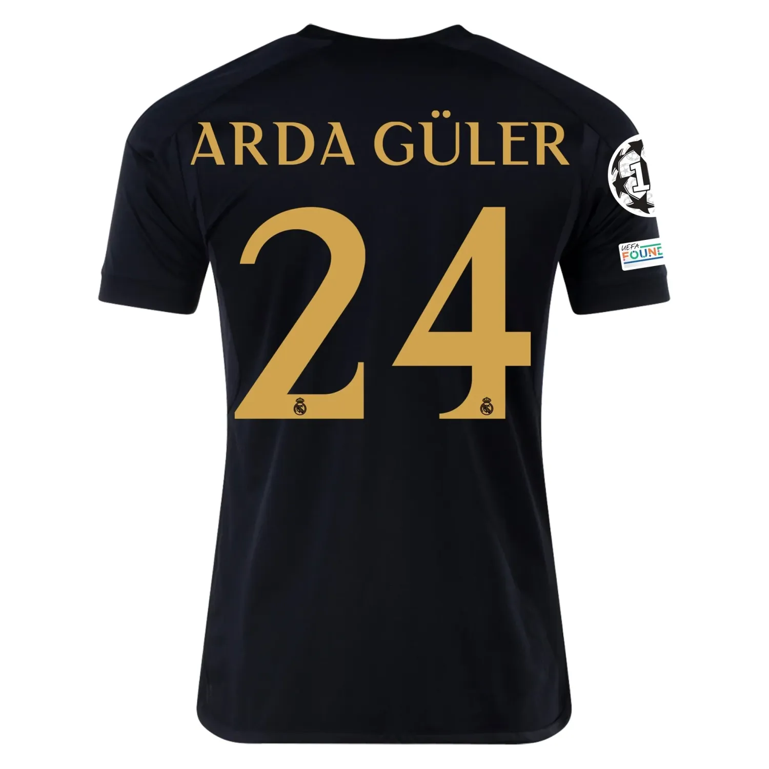 Real Madrid Arda Güler Third Jersey 2023/2024 With Champions League + Club World Cup Patches Real Madrid Arda Güler Third Jersey 2023/2024 With Champions League + Club World Cup Patches