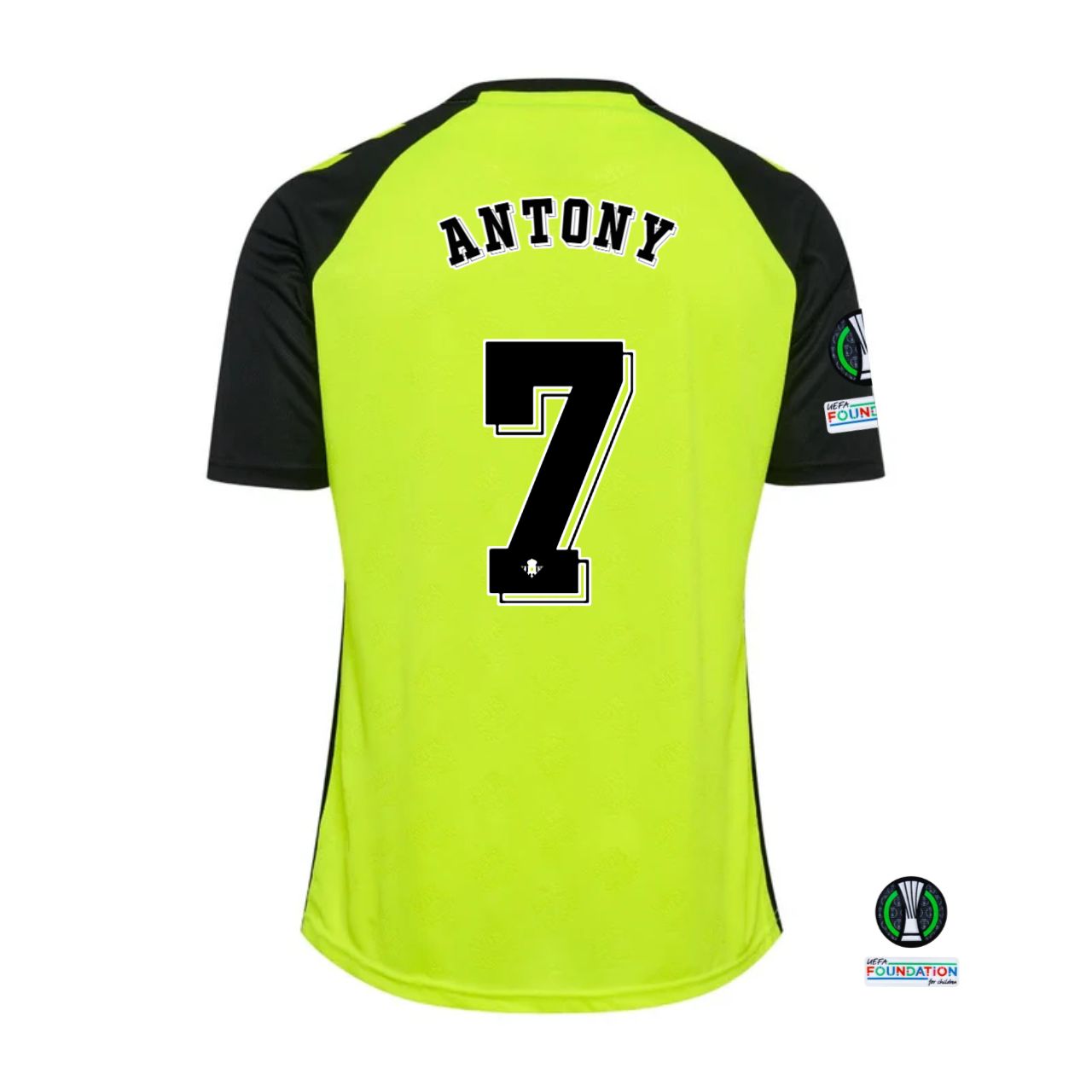 Real Betis Away Antony #7 Jersey 2024 With UEFA Conference League Patches Real Betis Away Antony #7 Jersey 2024 With UEFA Conference League Patches
