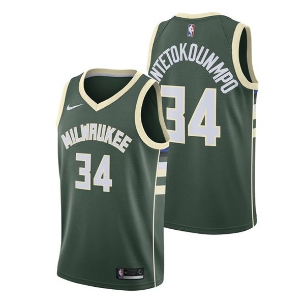 Milwaukee Bucks Giannis Antetokounmpo #34 Green Statement Swingman Jersey Milwaukee Bucks Giannis Antetokounmpo #34 Green Statement Swingman Jersey