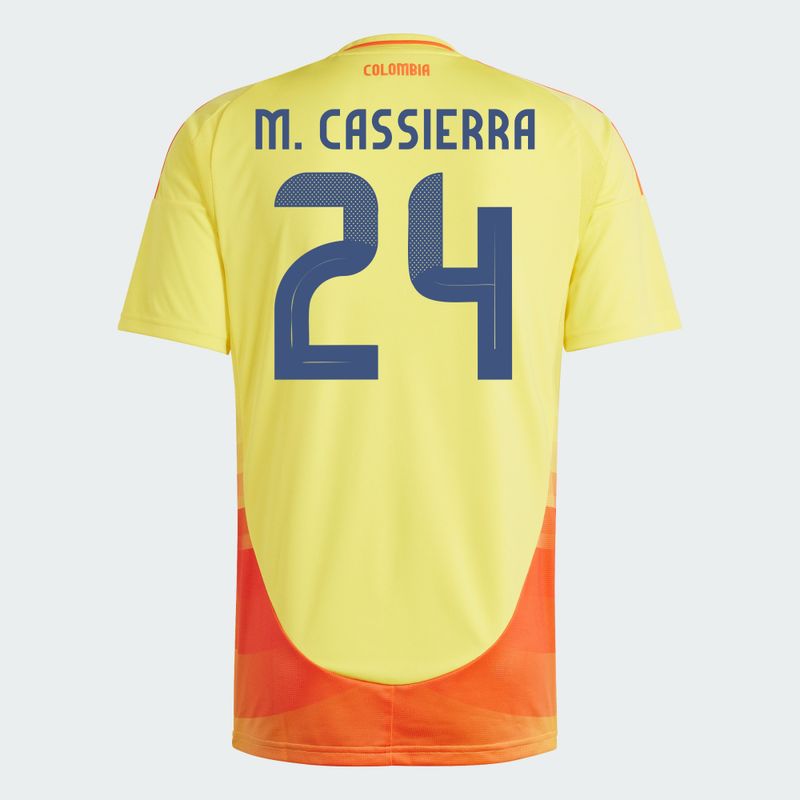 2024 Colombia M. CASSIERRA 24 Home Jersey