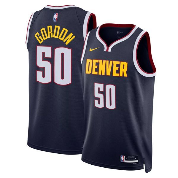 23-24 Denver Nuggets Navy Swingman Association Jersey Aaron Gordon 50