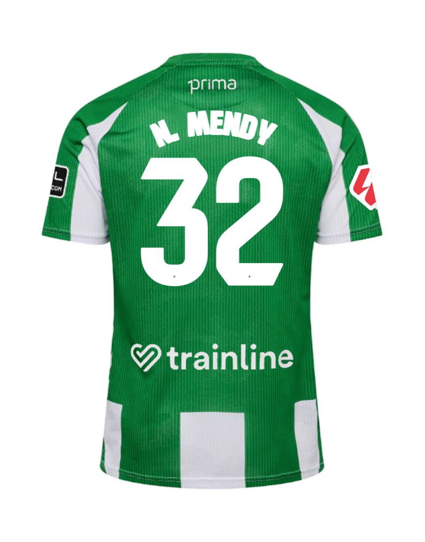 25-26 Real Betis Home N. MENDY 32 Jersey 25-26 Real Betis Home N. MENDY 32 Jersey