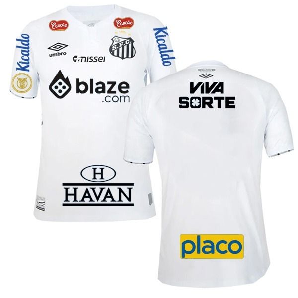 Santos FC Home Jersey with Brasilero Sería A patch 2024/25 (Full Sponsor)