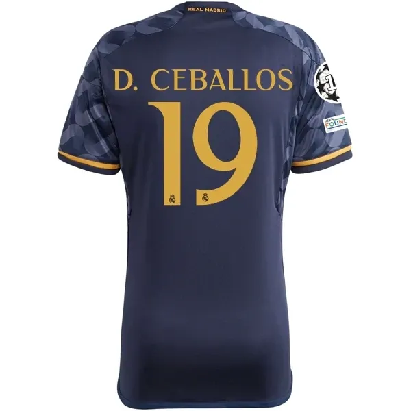 Real Madrid Dani Ceballos Away Jersey 2023/2024 With Champions League + Club World Cup Patches Real Madrid Dani Ceballos Away Jersey 2023/2024 With Champions League + Club World Cup Patches