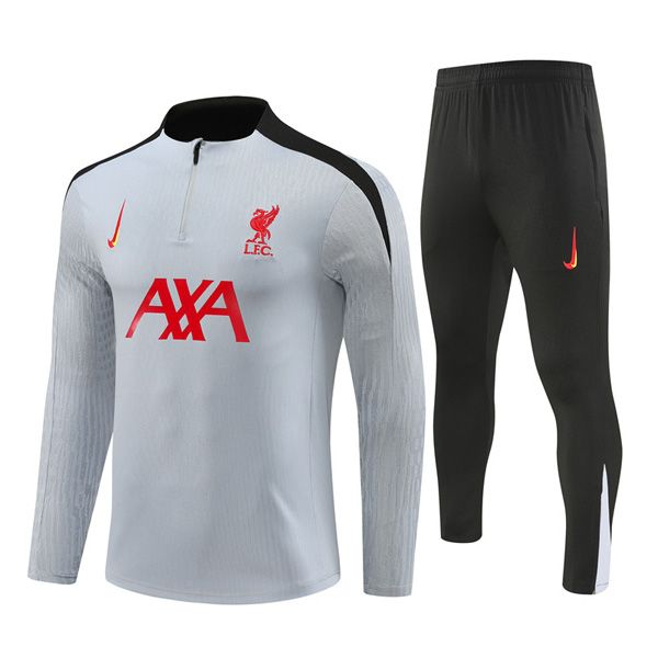 24-25 Liverpool Training Suit Grey Black 24-25 Liverpool Training Suit Grey Black