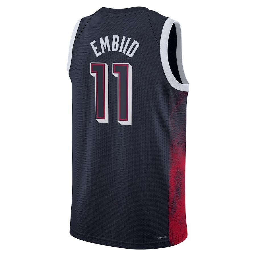 Joel  Embiid #11 Navy Men's USA Basketball 2024 Swingman Player Jersey Joel  Embiid #11 Navy Men's USA Basketball 2024 Swingman Player Jersey