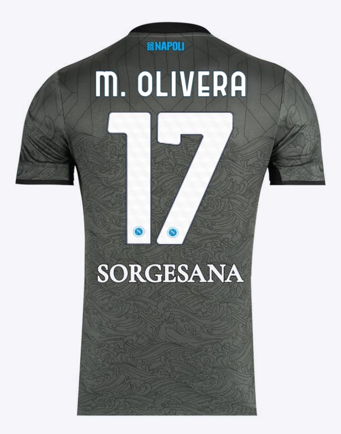 24-25 Napoli Third 17 M. Olivera Jersey 24-25 Napoli Third 17 M. Olivera Jersey