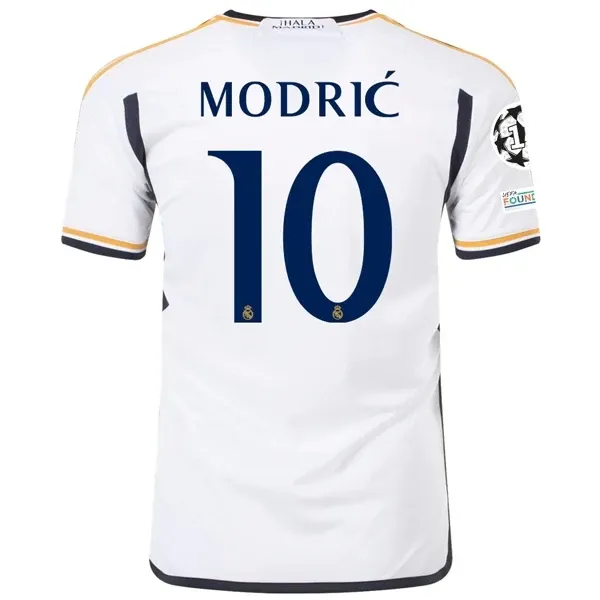 Real Madrid Luka Modric Home Jersey 2023/2024 With Champions League + Club World Cup Patches Real Madrid Luka Modric Home Jersey 2023/2024 With Champions League + Club World Cup Patches