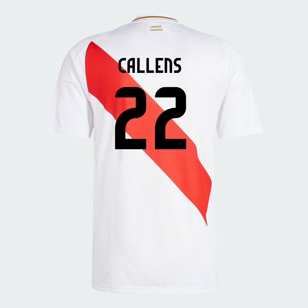 Peru Copa America Home Alexander Callens #22 Jersey Shirt 2024 Peru Copa America Home Alexander Callens #22 Jersey Shirt 2024