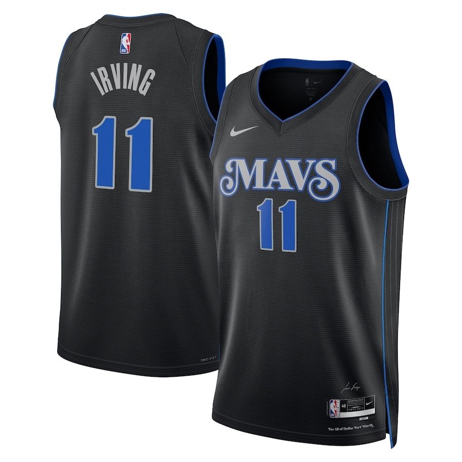 Men‘s Dallas Mavericks Black Kyrie Irving #11 Swingman City Edition Jersey 2023/24