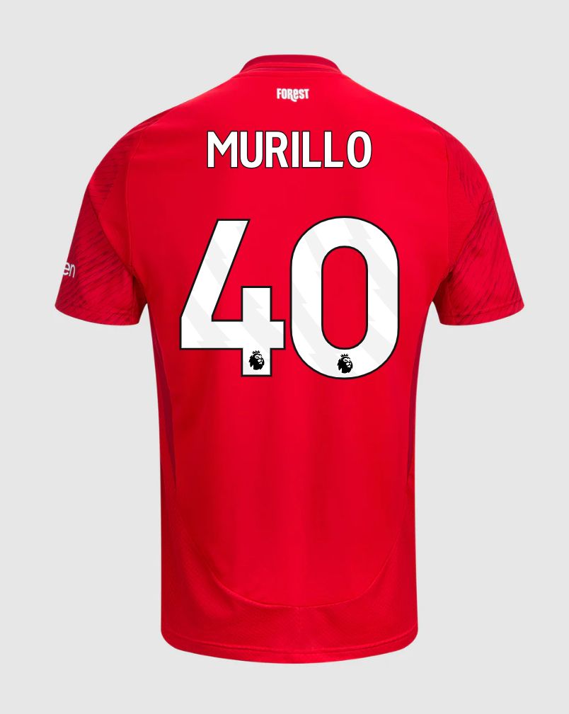 24-25 Nottingham Forest Home Murillo 40 Jersey 24-25 Nottingham Forest Home Murillo 40 Jersey