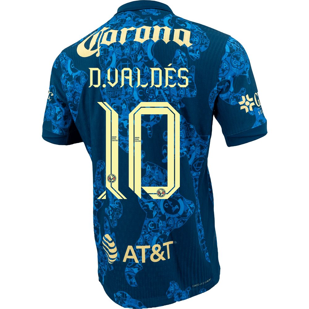 24-25 Club America D.Valdés 10 Away Jersey (Player Version) 24-25 Club America D.Valdés 10 Away Jersey (Player Version)