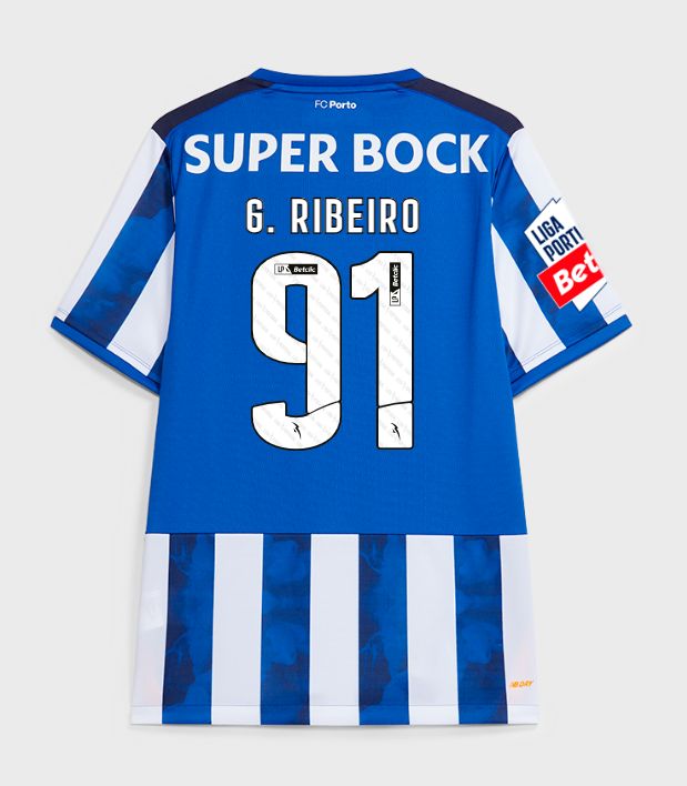 24-25 Porto Home G. RIBEIRO 91 Jersey 24-25 Porto Home G. RIBEIRO 91 Jersey