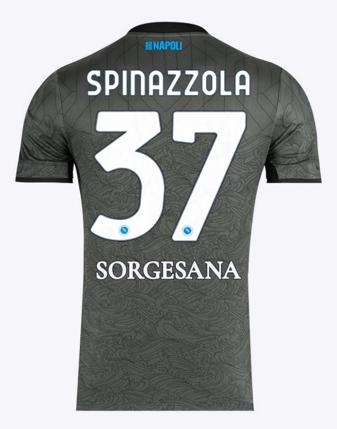 24-25 Napoli Third 37 Spinazzola Jersey 24-25 Napoli Third 37 Spinazzola Jersey