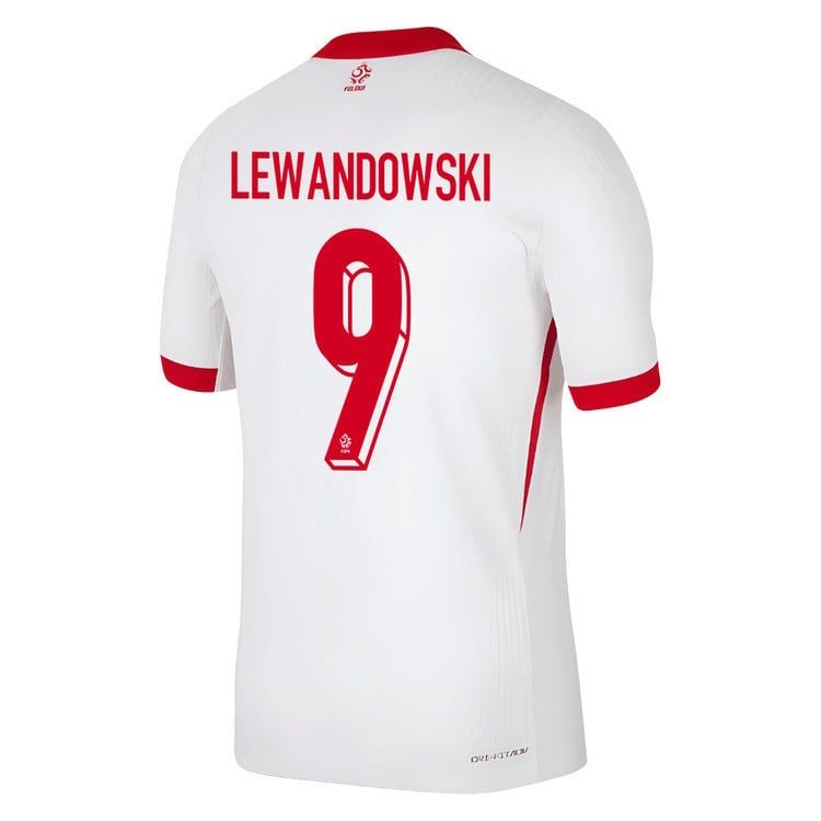 Poland Robert Lewandowski #9 Home Jersey 2024