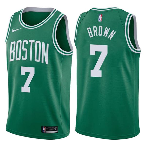 2017-2018 Boston Celtics Jaylen Brown Icon Green Jersey
