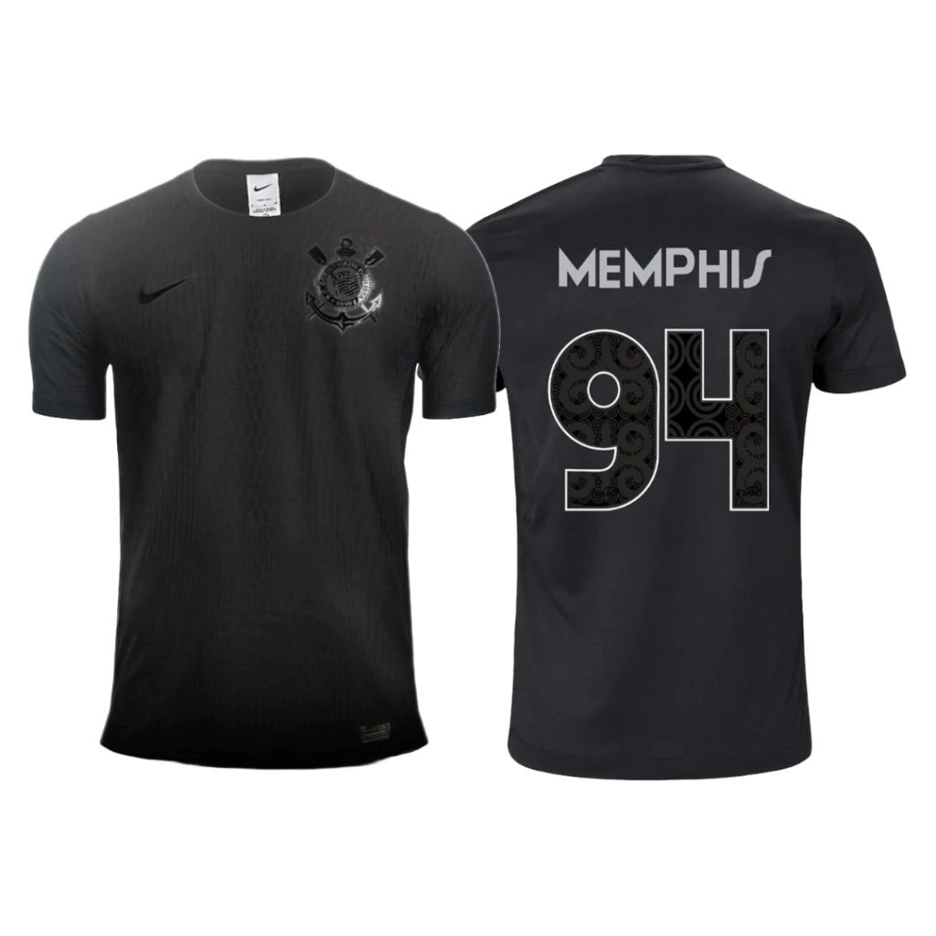 Corinthians Memphis Depay #94 Away Jersey 2024/25 (Player Version) Corinthians Memphis Depay #94 Away Jersey 2024/25 (Player Version)
