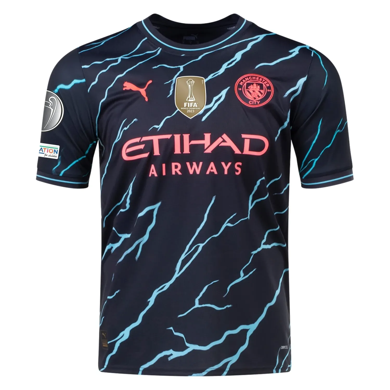Manchester City Third Jersey 2023/2024 With Champions League Patches Manchester City Third Jersey 2023/2024 With Champions League Patches