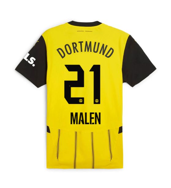 24-25 Borussia Dortmund Home Malen 21 Jersey 24-25 Borussia Dortmund Home Malen 21 Jersey