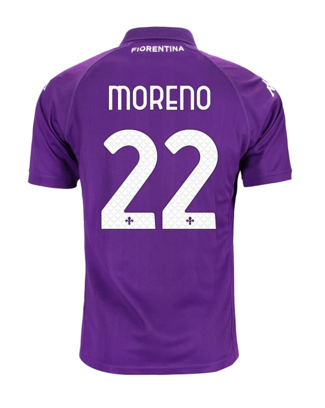 24-25 Fiorentina Home MORENO 22 Jersey