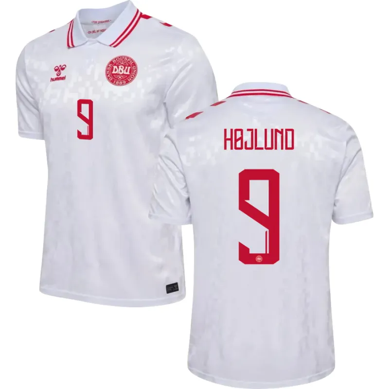 2024 Denmark HOJLUND 9 Away Jersey