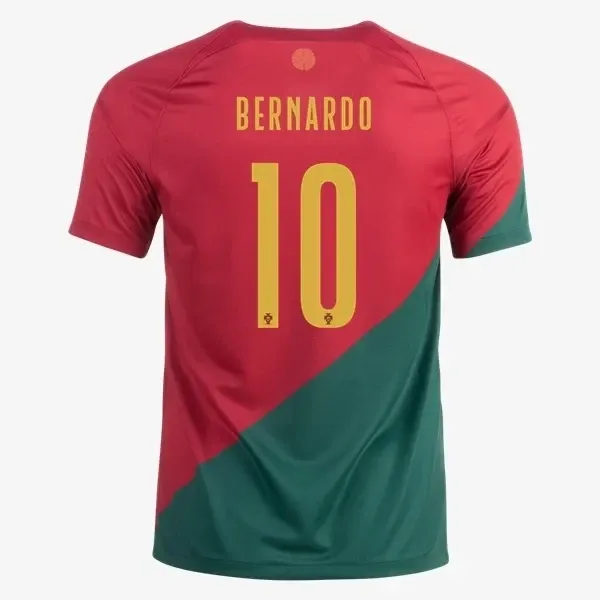 Portugal Home Bernardo Silva #10 World Cup Jersey 2022 Portugal Home Bernardo Silva #10 World Cup Jersey 2022