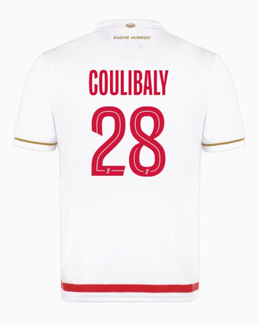 AS Monaco Home COULIBALY 28 Jersey 25-26 AS Monaco Home COULIBALY 28 Jersey 25-26