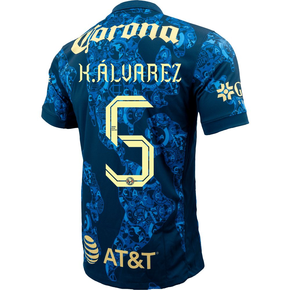 24-25 Club America K.Álvarez 5 Away Jersey 24-25 Club America K.Álvarez 5 Away Jersey