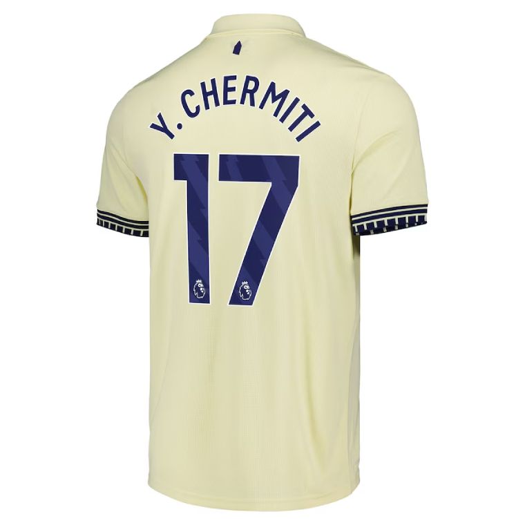 25-26 Everton Away Y. CHERMITI 17 Jersey