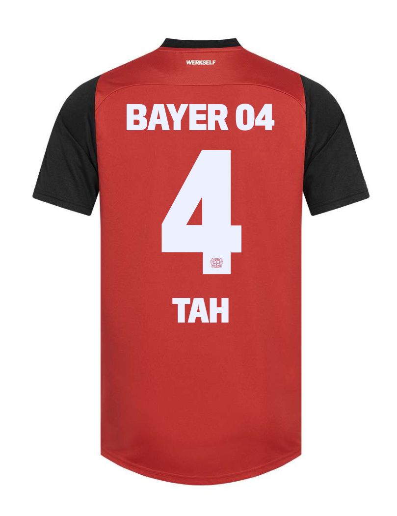 24-25 Bayer Leverkusen Tah 4 Home Soccer Jersey 24-25 Bayer Leverkusen Tah 4 Home Soccer Jersey