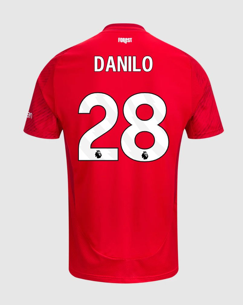 24-25 Nottingham Forest Home Danilo 28 Jersey