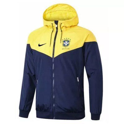 Brazil Yellow Navy Wind runner Jacket 2022