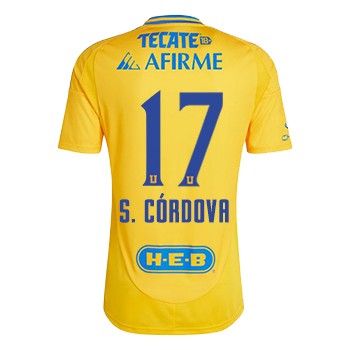 Tigres UANL Home S. CÓRDOVA 17 Jersey 24-25 Tigres UANL Home S. CÓRDOVA 17 Jersey 24-25