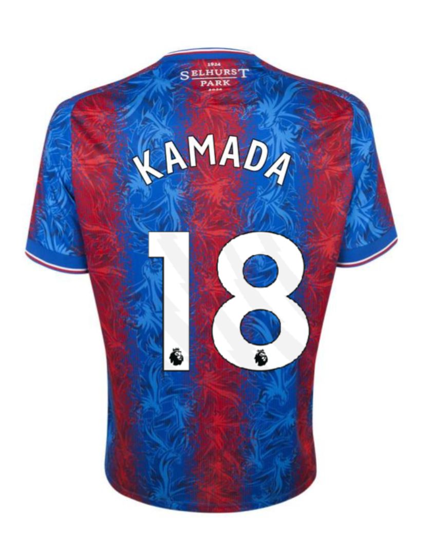 Crystal Palace Home KAMADA 18 Jersey 24-25 Crystal Palace Home KAMADA 18 Jersey 24-25