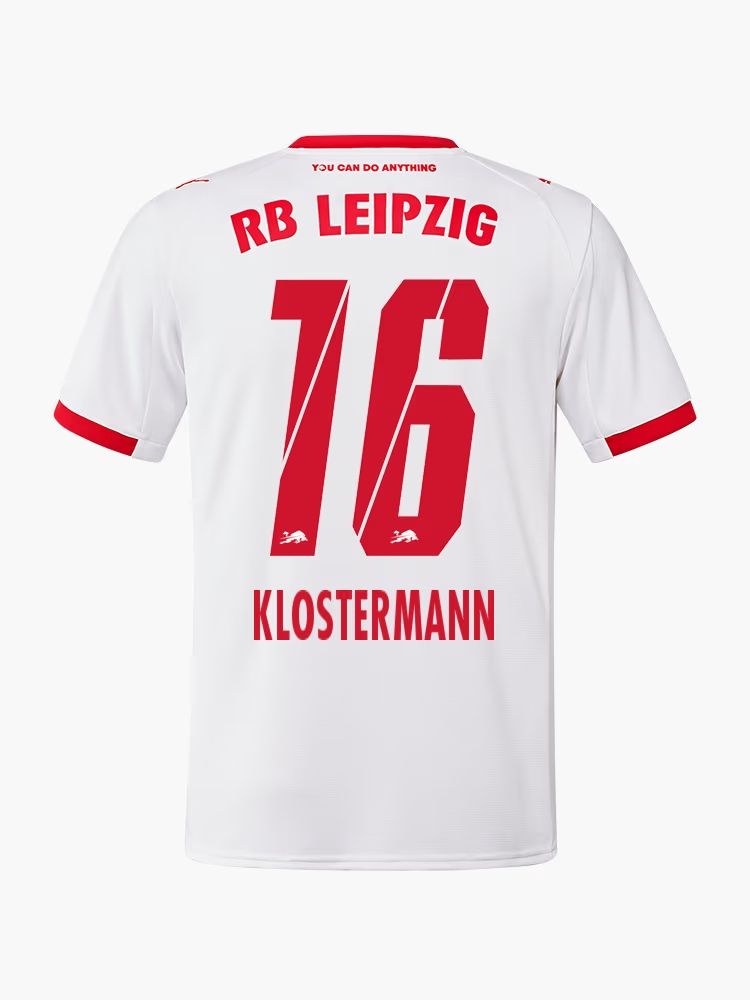 25-26 RB Leipzig Home KLOSTERMANN 16 Jersey 25-26 RB Leipzig Home KLOSTERMANN 16 Jersey