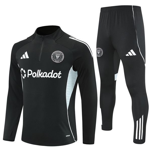 25-26 Inter Miami Black Training Suit Kit