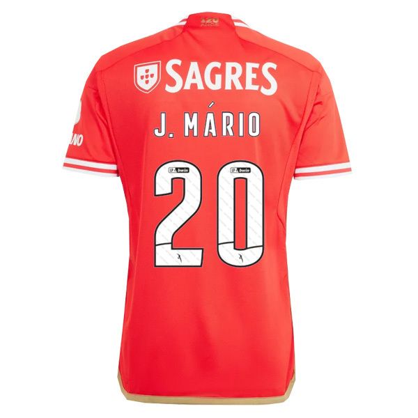 Benfica Home J. MÁRIO 20 Jersey Shirt 23-24 Benfica Home J. MÁRIO 20 Jersey Shirt 23-24