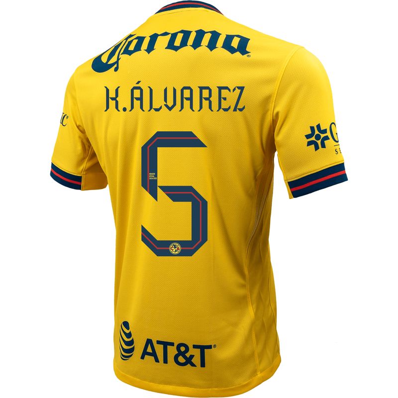 24-25 Club America K.Álvarez 5 Home Jersey