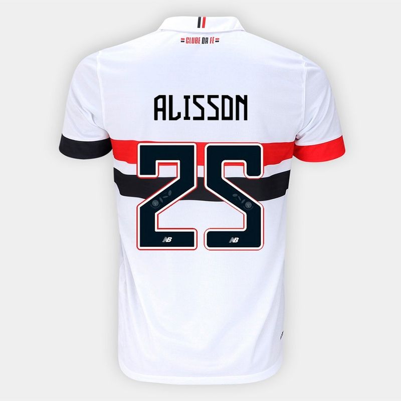 Sao Paulo FC Alisson 25 Home Jersey 2024/25