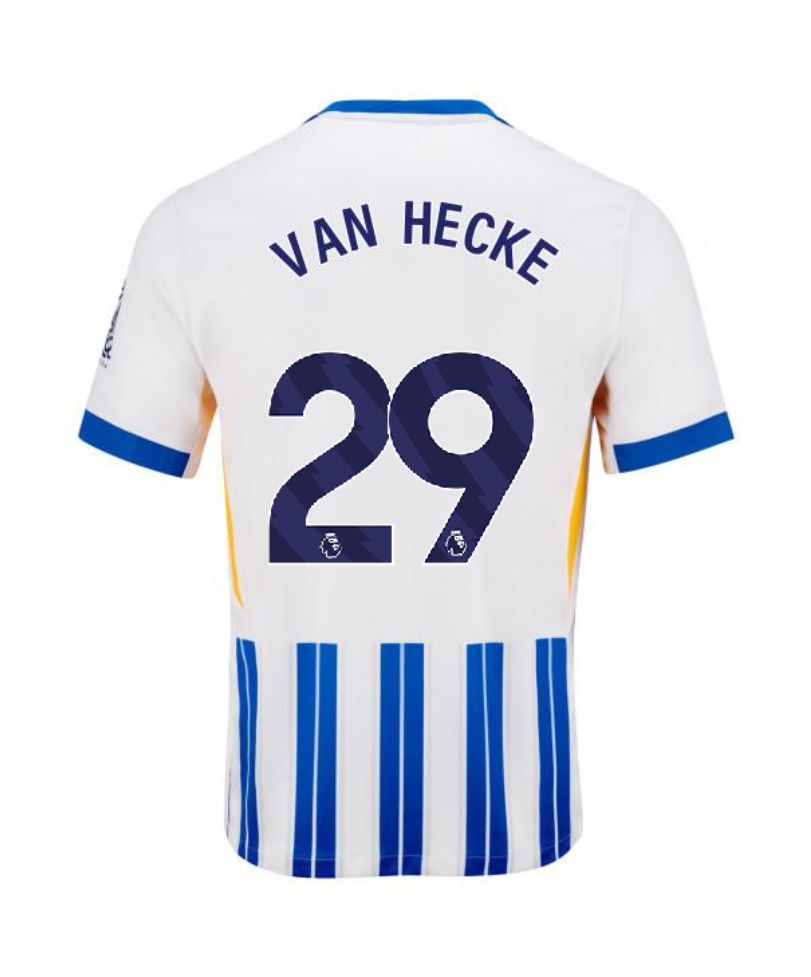 24-25 Brighton & Hove Albion VAN HECKE 29 Home Jersey