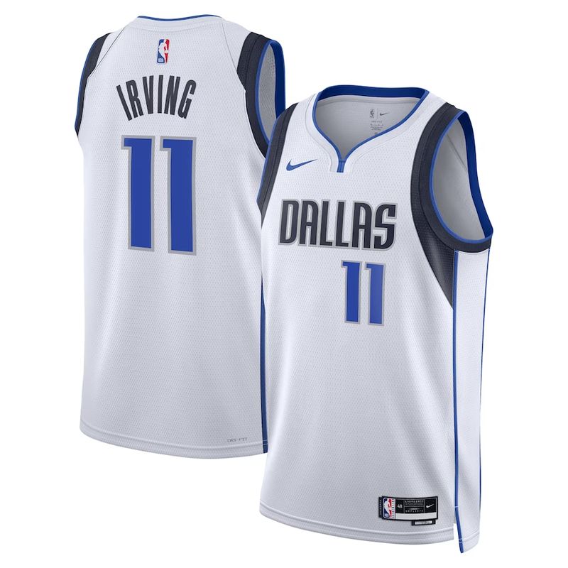 Men‘s Dallas Mavericks White Kyrie Irving #11 Swingman Jersey