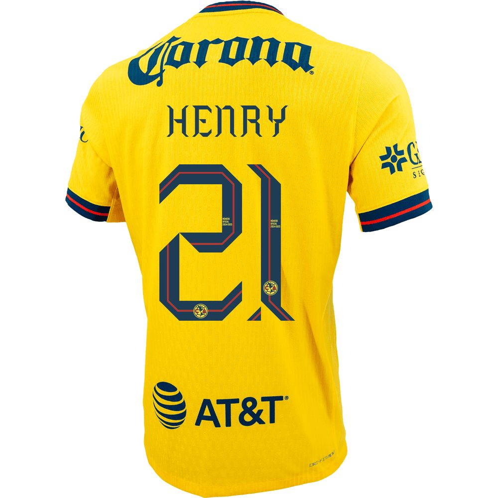 24-25 Club America HENRY 21 Home Jersey (Player Version) 24-25 Club America HENRY 21 Home Jersey (Player Version)